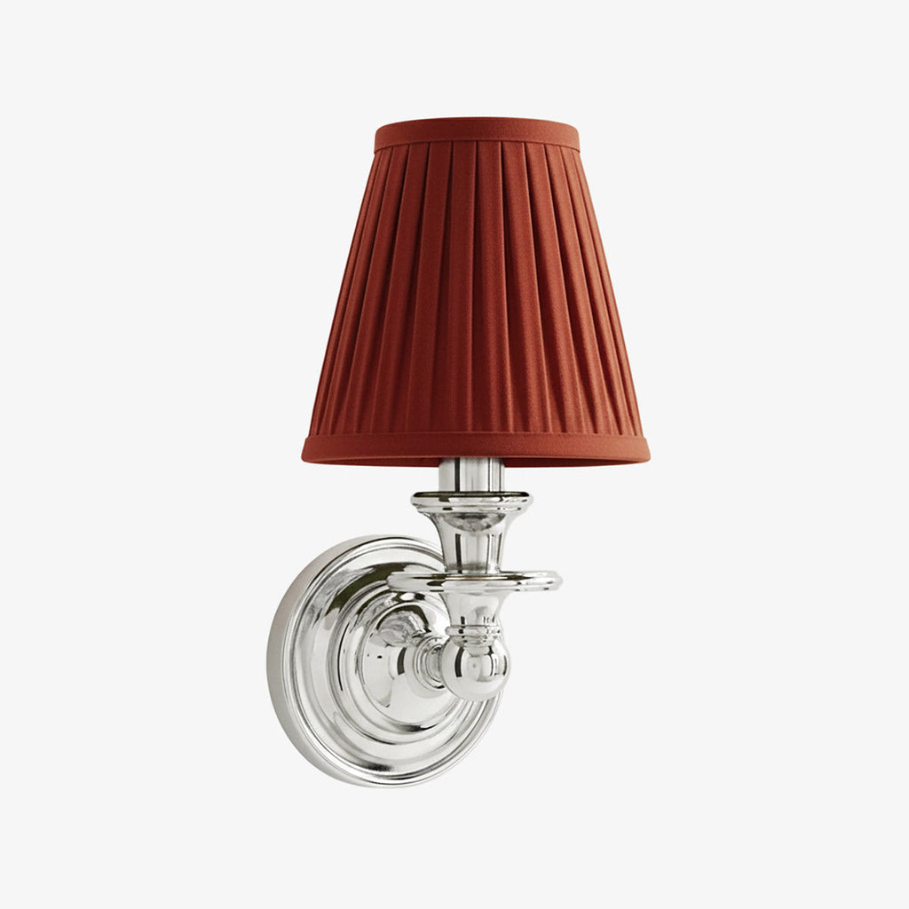Wall Lamp with Fabric Shade and Gooseneck Arm | Wrought Iron Fixture with Adjustable Reading Lamp - Lamylie