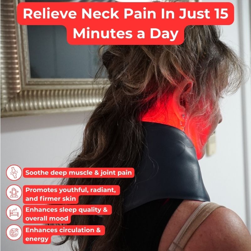 Neck-Worn Portable Red Light Therapy Device for Hands-Free Use - Lamylie