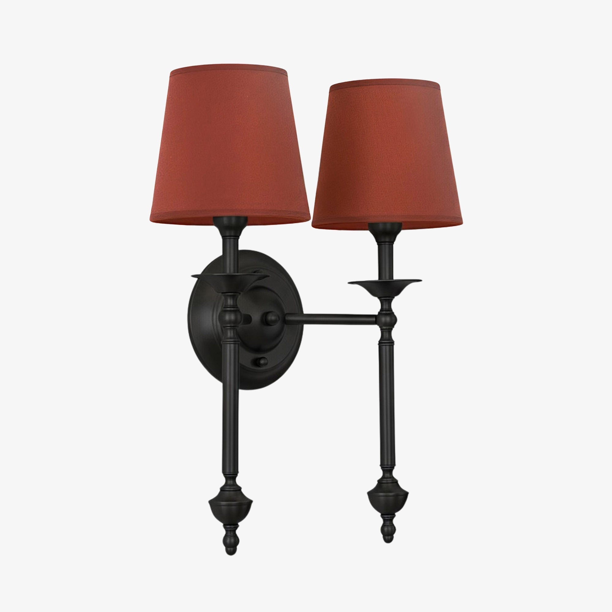 Fabric Wall Lamp with Vintage Copper Finish | Atmospheric Lighting for Hall, Bedroom, and Living Room - Lamylie