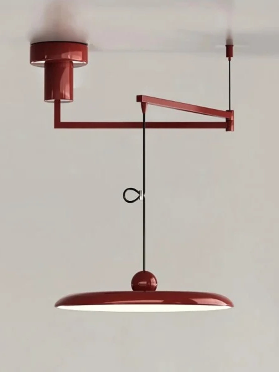 Adjustable Pendant Lamp with Swivel Arm | Minimalist Industrial Metal Lighting - Lamylie
