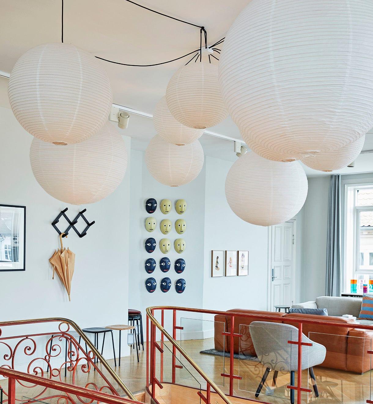 Japanese Mulberry Paper Pendant Lamp — Handmade Washi Lampshade Globe Ambient Lighting - Lamylie