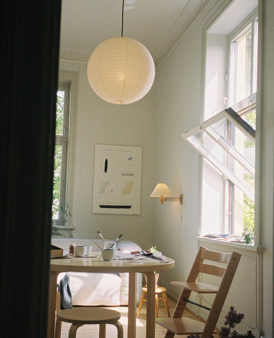Japanese Mulberry Paper Pendant Lamp — Handmade Washi Lampshade Globe Ambient Lighting - Lamylie