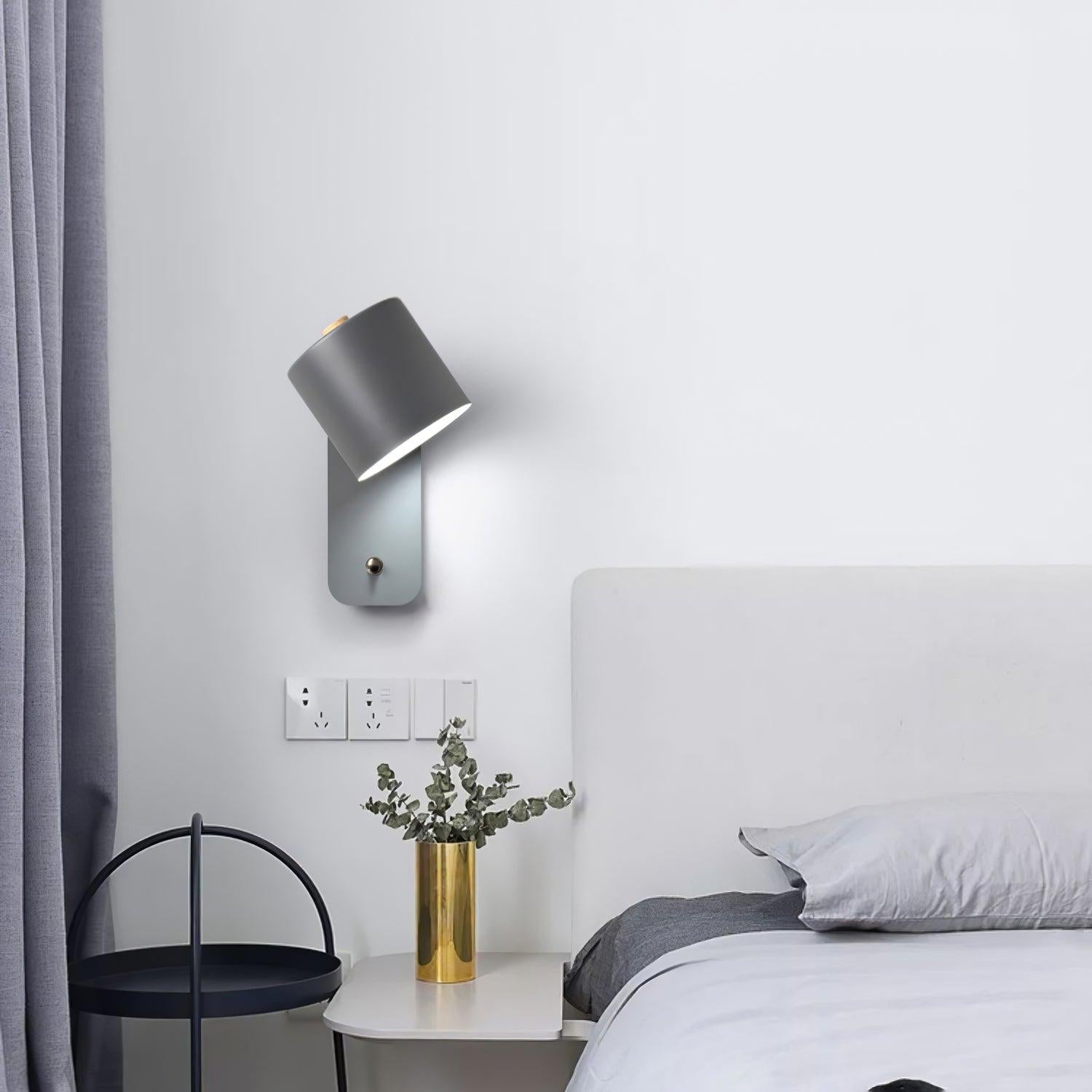 Rotatable Wall Lamp Rechargeable USB-C 350° Rotation Dimmable Touch 4 Colors - Lamylie