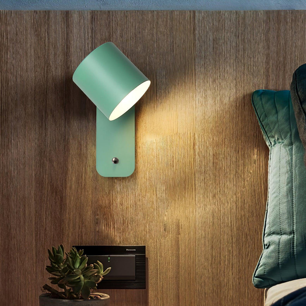Rotatable Wall Lamp Rechargeable USB-C 350° Rotation Dimmable Touch 4 Colors - Lamylie