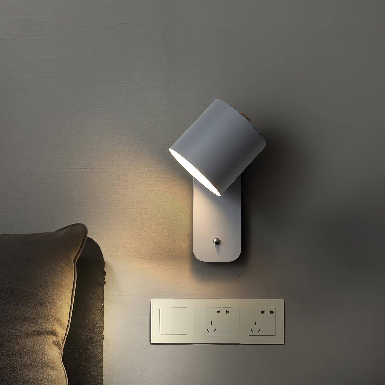 Rotatable Wall Lamp Rechargeable USB-C 350° Rotation Dimmable Touch 4 Colors - Lamylie