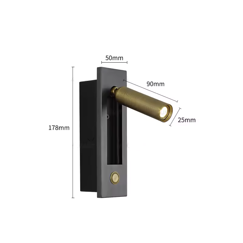 Luxsense Kompakte USB-betriebene LED-Nachttischlampe — Einstellbare Helligkeit