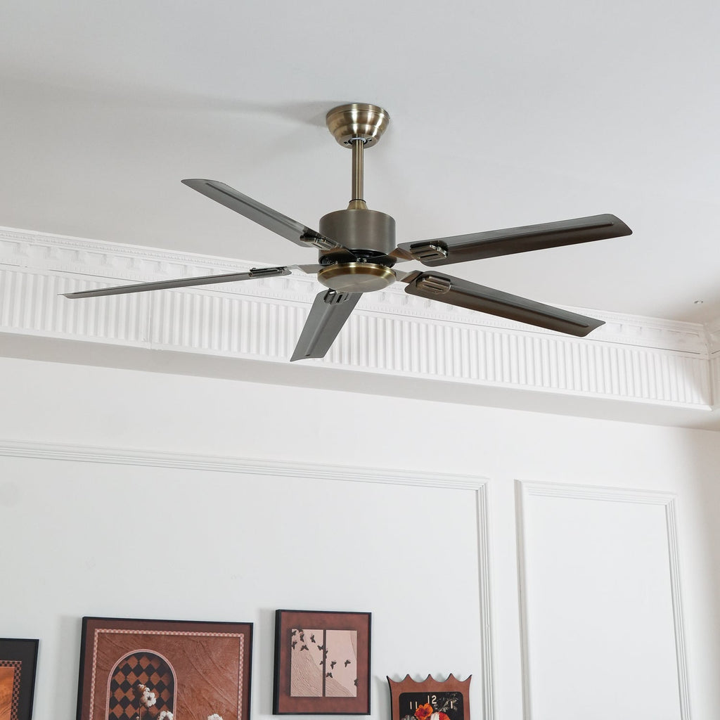 Prémium mennyezeti ventilátor távirányítóval, Ø132cm, 3 sebességfokozat, csendes DC-motorral – Lamylie