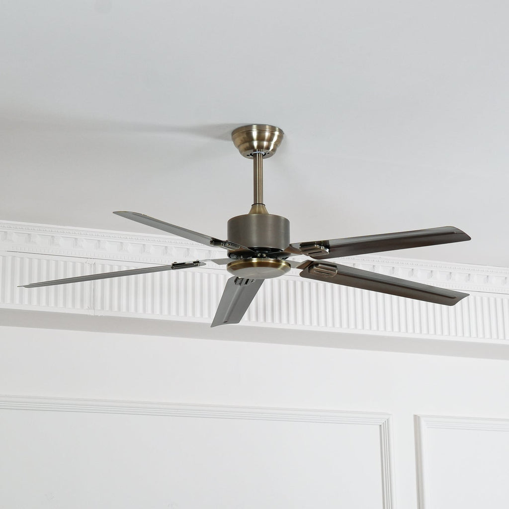 Prémium mennyezeti ventilátor távirányítóval, Ø132cm, 3 sebességfokozat, csendes DC-motorral – Lamylie