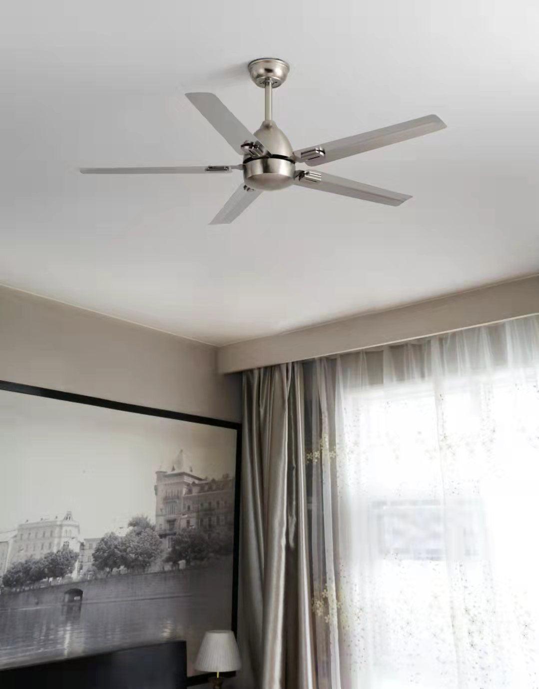 Prémium mennyezeti ventilátor távirányítóval, Ø132cm, 3 sebességfokozat, csendes DC-motorral – Lamylie