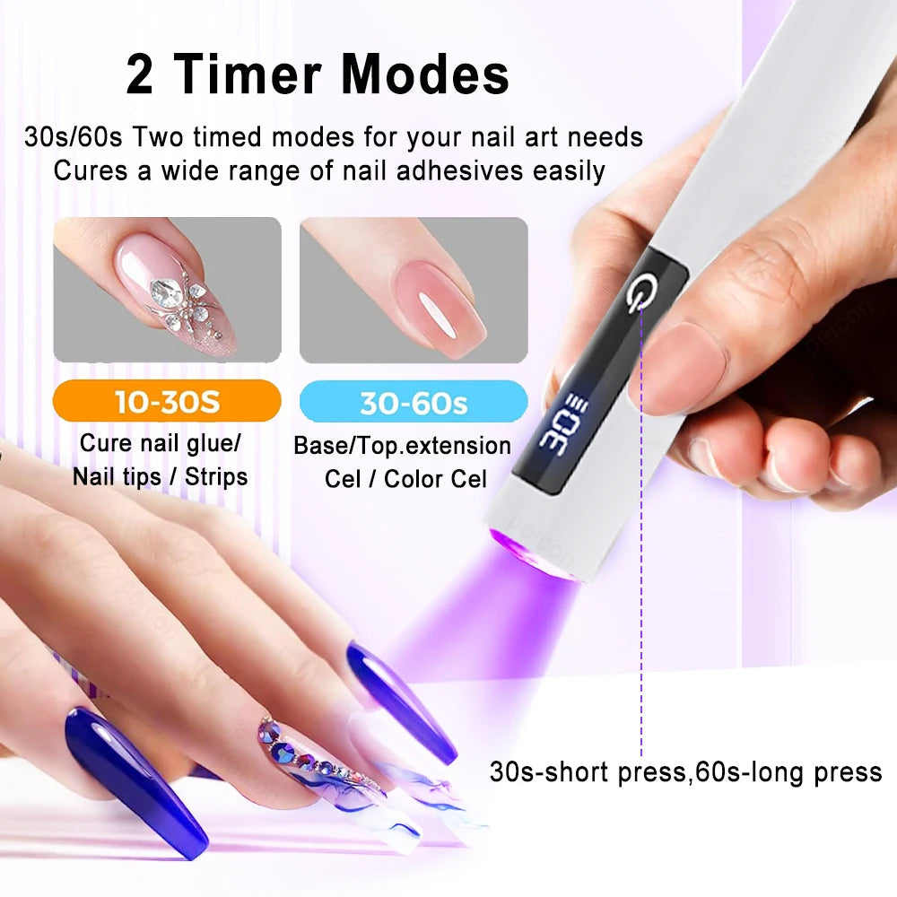 Wiederaufladbare UV-Nagellampe mit klappbarem Ständer - Lamylie
