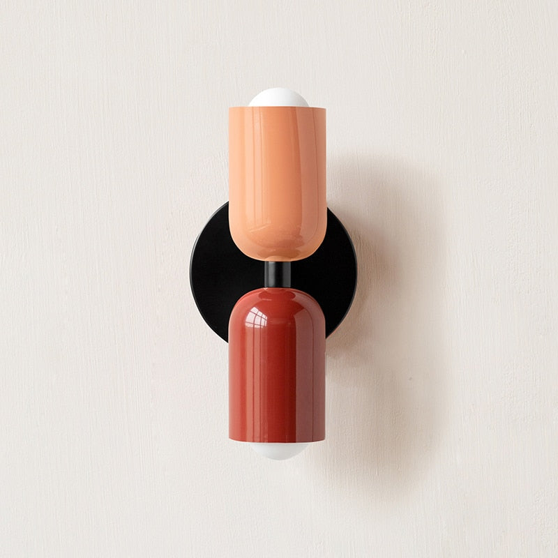 Metal Wall Lamp with Dual Light Beam | Scandinavian Design Lighting for Modern Interiors - Lamylie