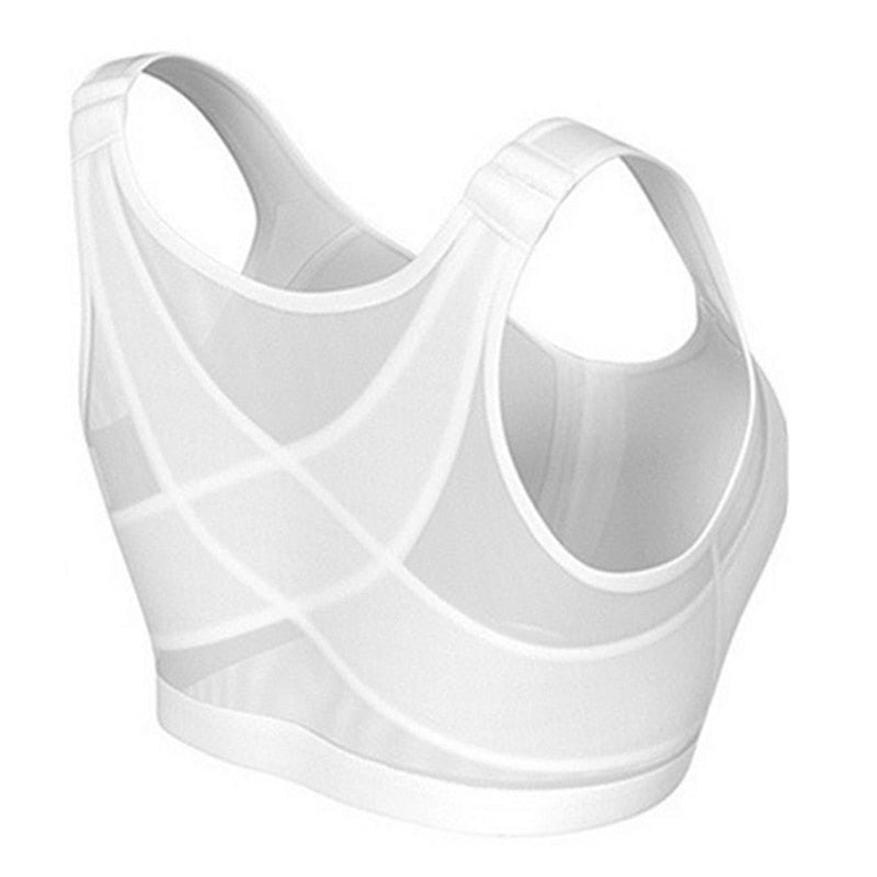 Soutien-gorge confort correcteur de posture à fermeture frontale noir beige blanc - Lamylie