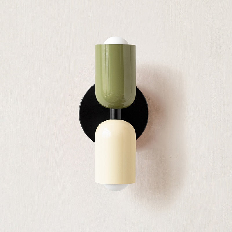 Metal Wall Lamp with Dual Light Beam | Scandinavian Design Lighting for Modern Interiors - Lamylie