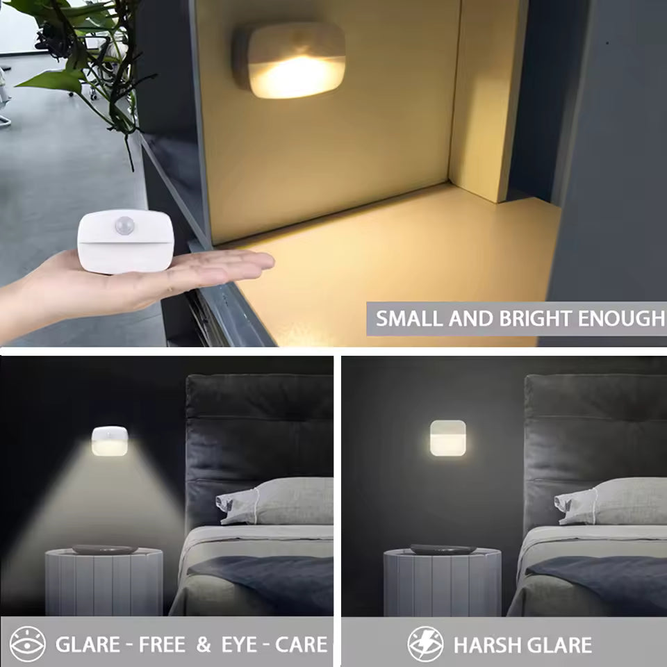 LED Night Light with Motion Sensor for Closets, Kitchens, and Stairs - Lamylie