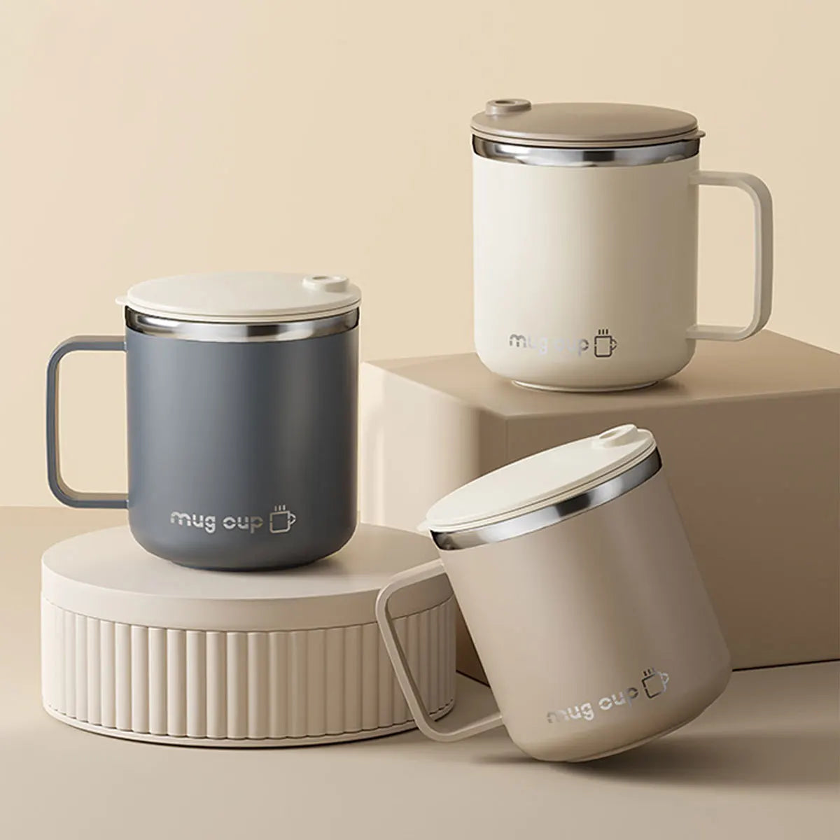 Insulated Stainless Steel Coffee Mug with Lid - Lamylie