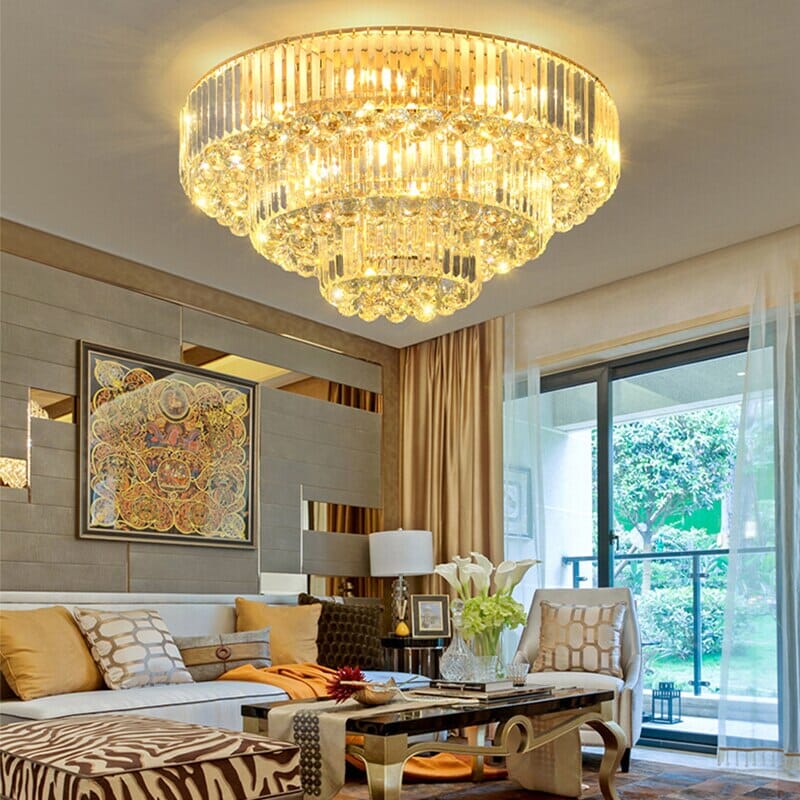 Aurora Vintage Industrial LED Ceiling Light — Polished Gold Shade