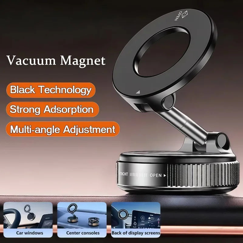Magnetic Phone Mount with Vacuum Suction Cup – 360° Adjustable - Lamylie