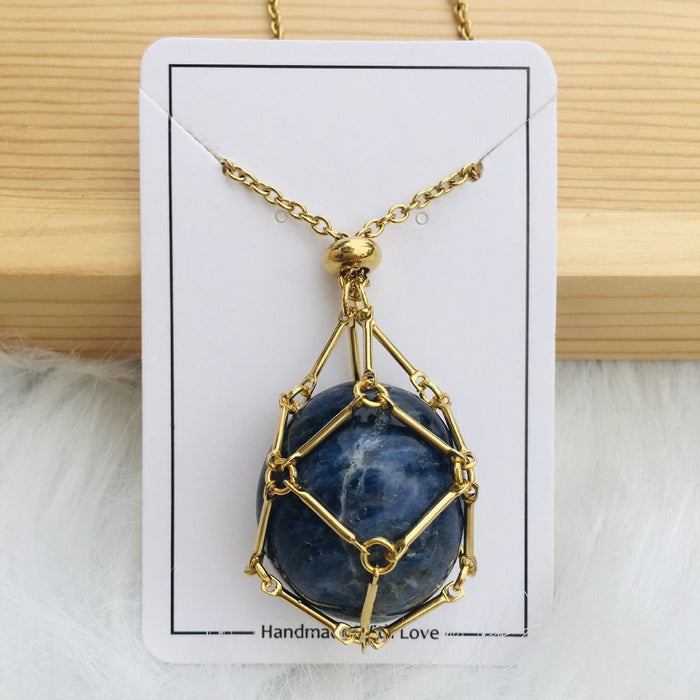 JoyauDiamanté - Interchangeable Crystal Stone Necklace for a Radiant Style and Inner Harmony - Lamylie