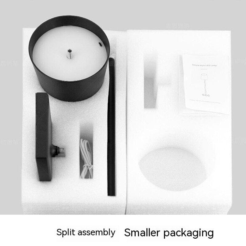 Lámpara de mesa LED inalámbrica HaloLux – Controles táctiles regulables, recargable
