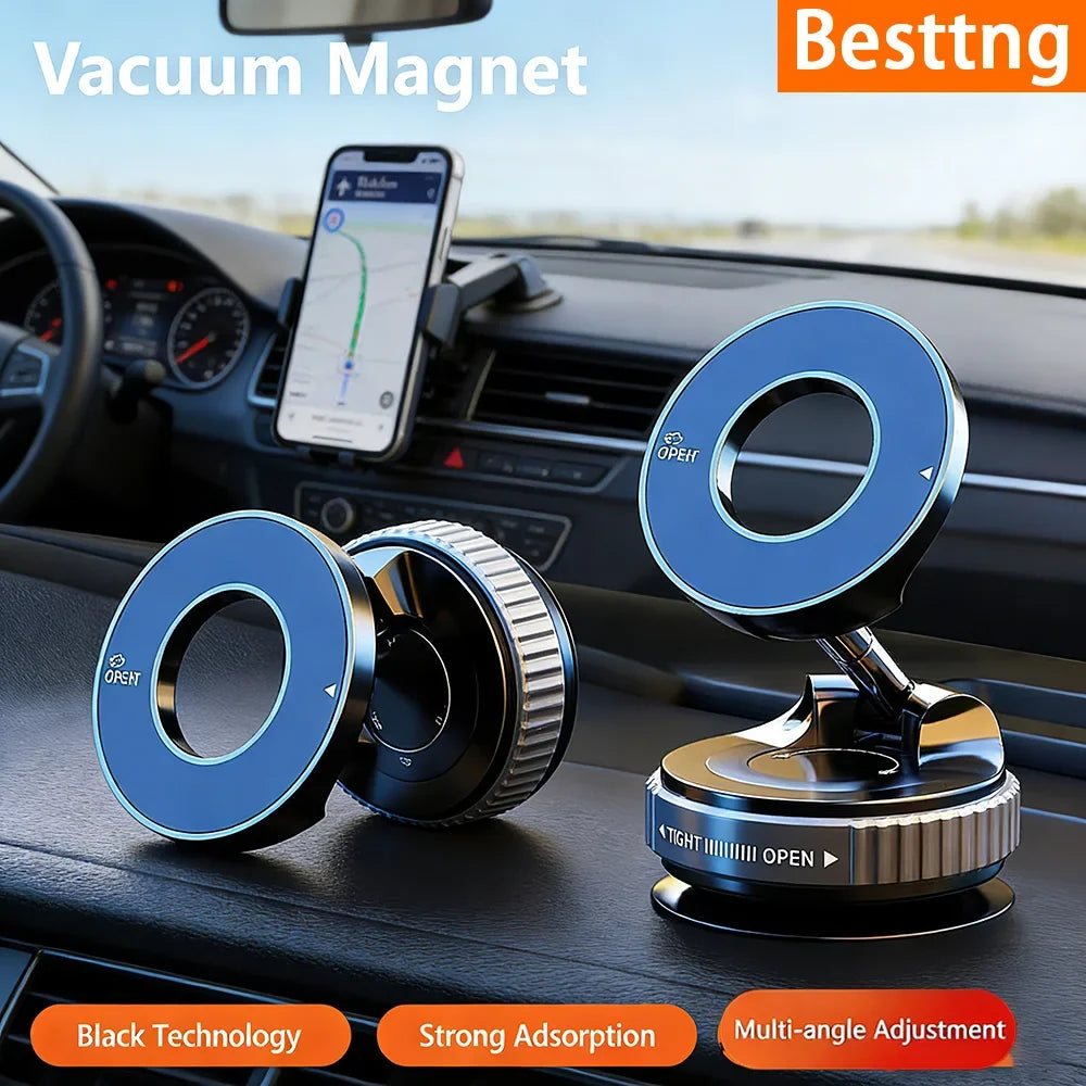 Magnetic Phone Mount with Vacuum Suction Cup – 360° Adjustable - Lamylie