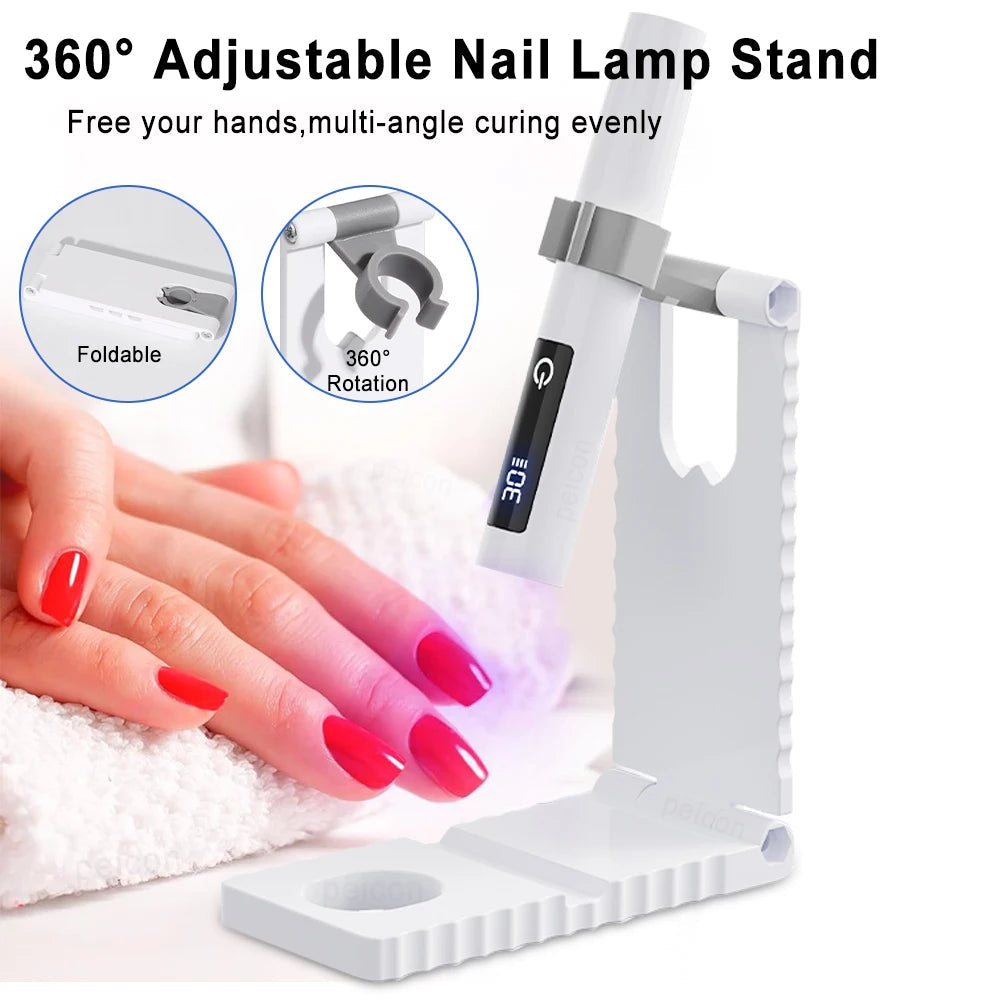 Wiederaufladbare UV-Nagellampe mit klappbarem Ständer - Lamylie