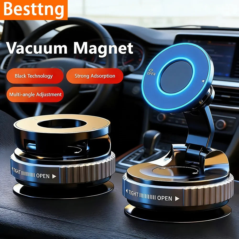 Magnetic Phone Mount with Vacuum Suction Cup – 360° Adjustable - Lamylie