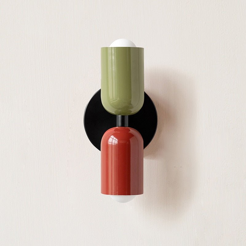 Metal Wall Lamp with Dual Light Beam | Scandinavian Design Lighting for Modern Interiors - Lamylie