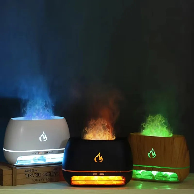Diffuseur d’arômes décoratif avec éclairage d’ambiance pour se détendre chez soi - Lamylie