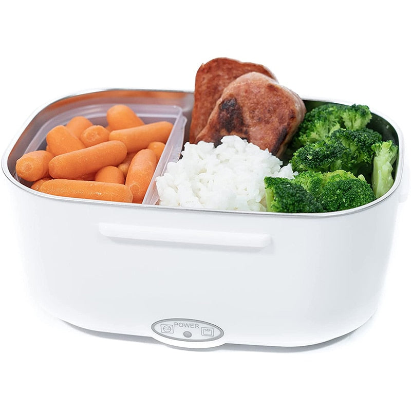 Elektryczny lunchbox z funkcją podgrzewania 1.5L | Ciepłe jedzenie w podróży, samochodzie i domu - Lamylie