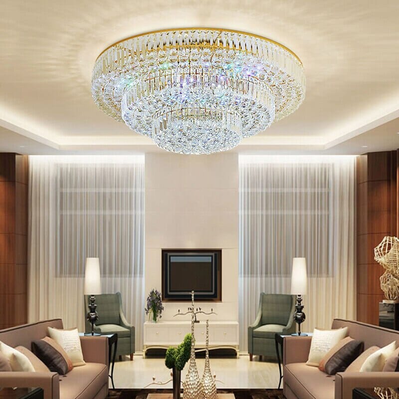 Aurora Vintage Industrial LED Ceiling Light — Polished Gold Shade