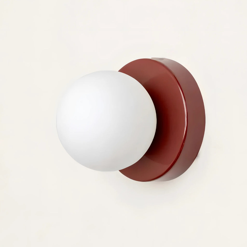Lampă de perete scandinavă cu abajur din sticlă | Iluminat minimalist pentru living, dormitor și hol – Lamylie