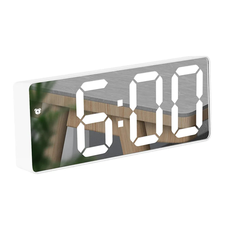 Despertador com visor LED e função de espelho eletrónico - Lamylie