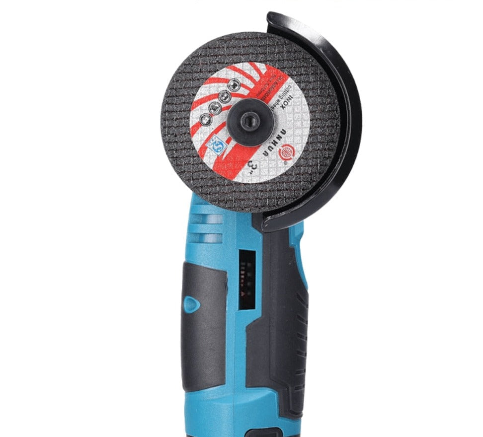 Cordless Angle Grinder 800W – 19500 RPM Handheld Tool with Extra Discs for DIY Cutting and Grinding - Lamylie