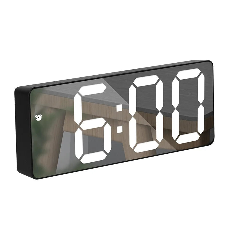 Despertador com visor LED e função de espelho eletrónico - Lamylie