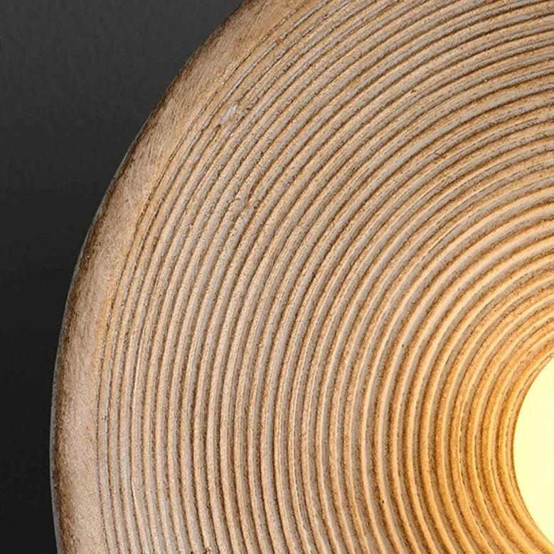 Moderne skandinavische Wandleuchte mit Holzoptik und sanftem Licht | Klein 20 cm oder Groß 27 cm | Warmweiß Kaltweiß oder Dimmbar - Lamylie