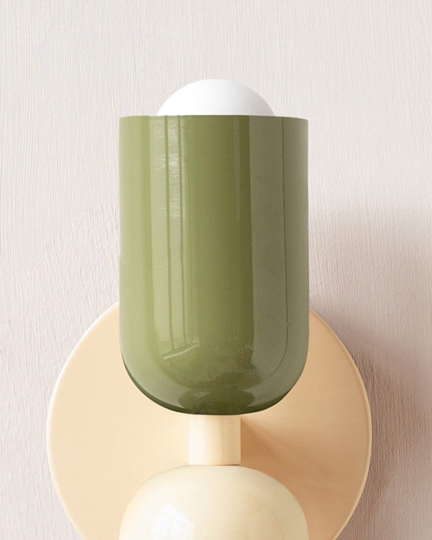Metal Wall Lamp with Dual Light Beam | Scandinavian Design Lighting for Modern Interiors - Lamylie