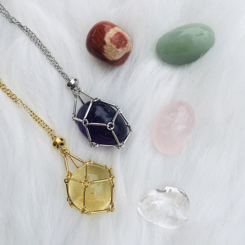 JoyauDiamanté - Interchangeable Crystal Stone Necklace for a Radiant Style and Inner Harmony - Lamylie