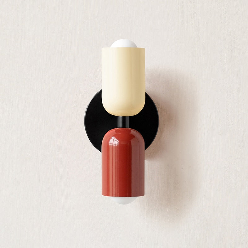 Metal Wall Lamp with Dual Light Beam | Scandinavian Design Lighting for Modern Interiors - Lamylie