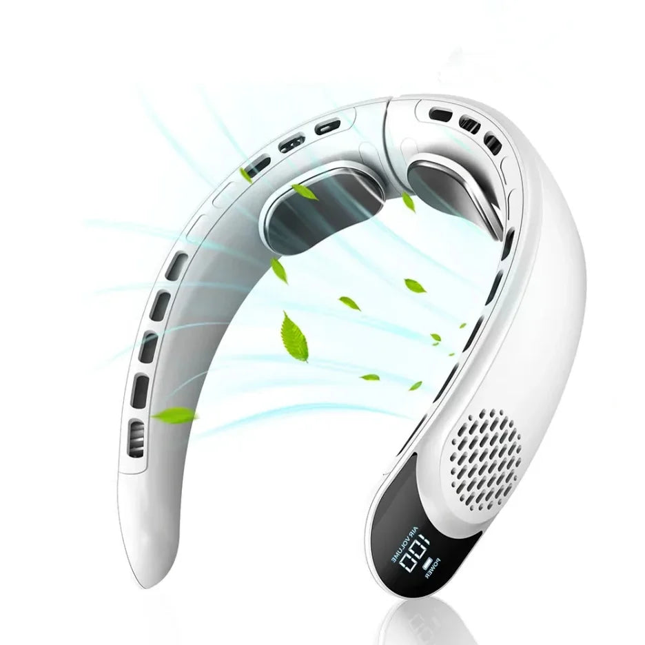 Bezdrátový 360° krční ventilátor - technologie chladivého vánku - Lamylie