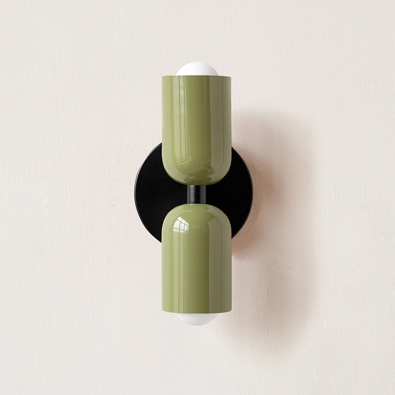 Metal Wall Lamp with Dual Light Beam | Scandinavian Design Lighting for Modern Interiors - Lamylie