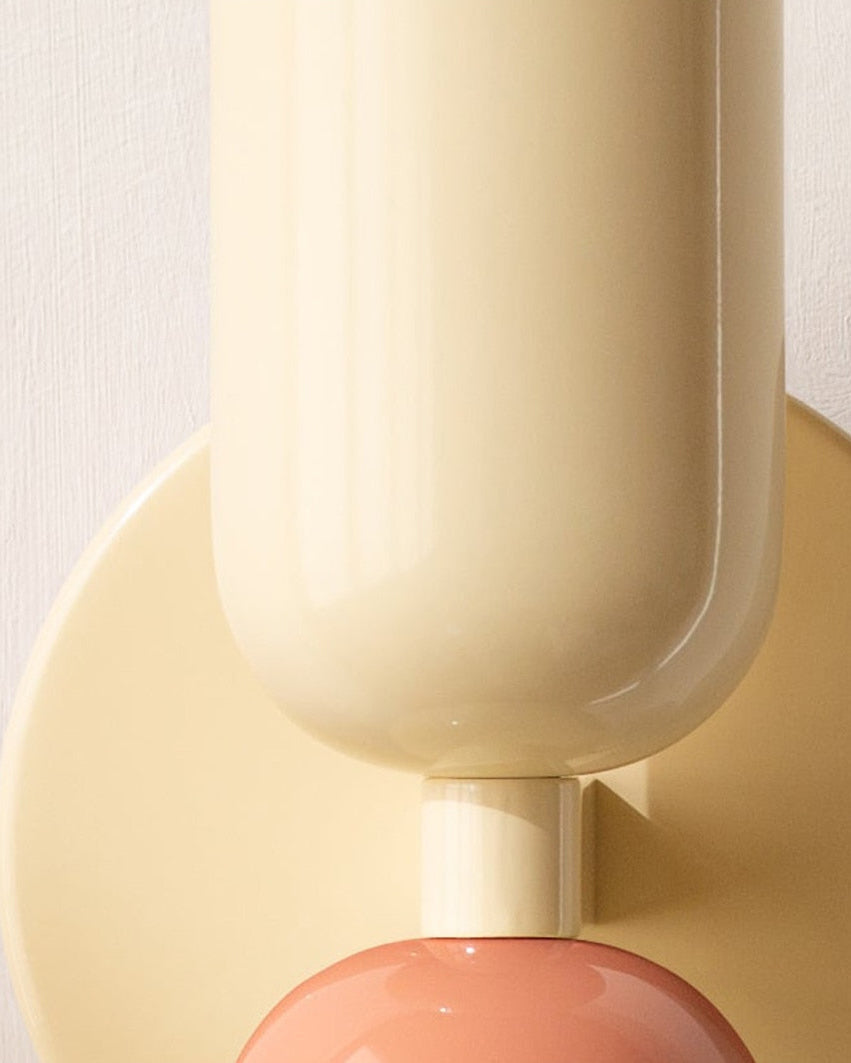 Metal Wall Lamp with Dual Light Beam | Scandinavian Design Lighting for Modern Interiors - Lamylie