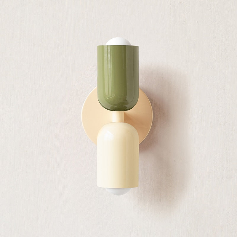 Metal Wall Lamp with Dual Light Beam | Scandinavian Design Lighting for Modern Interiors - Lamylie