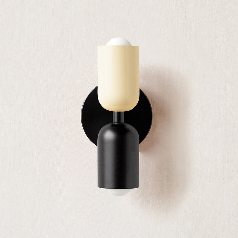Metal Wall Lamp with Dual Light Beam | Scandinavian Design Lighting for Modern Interiors - Lamylie