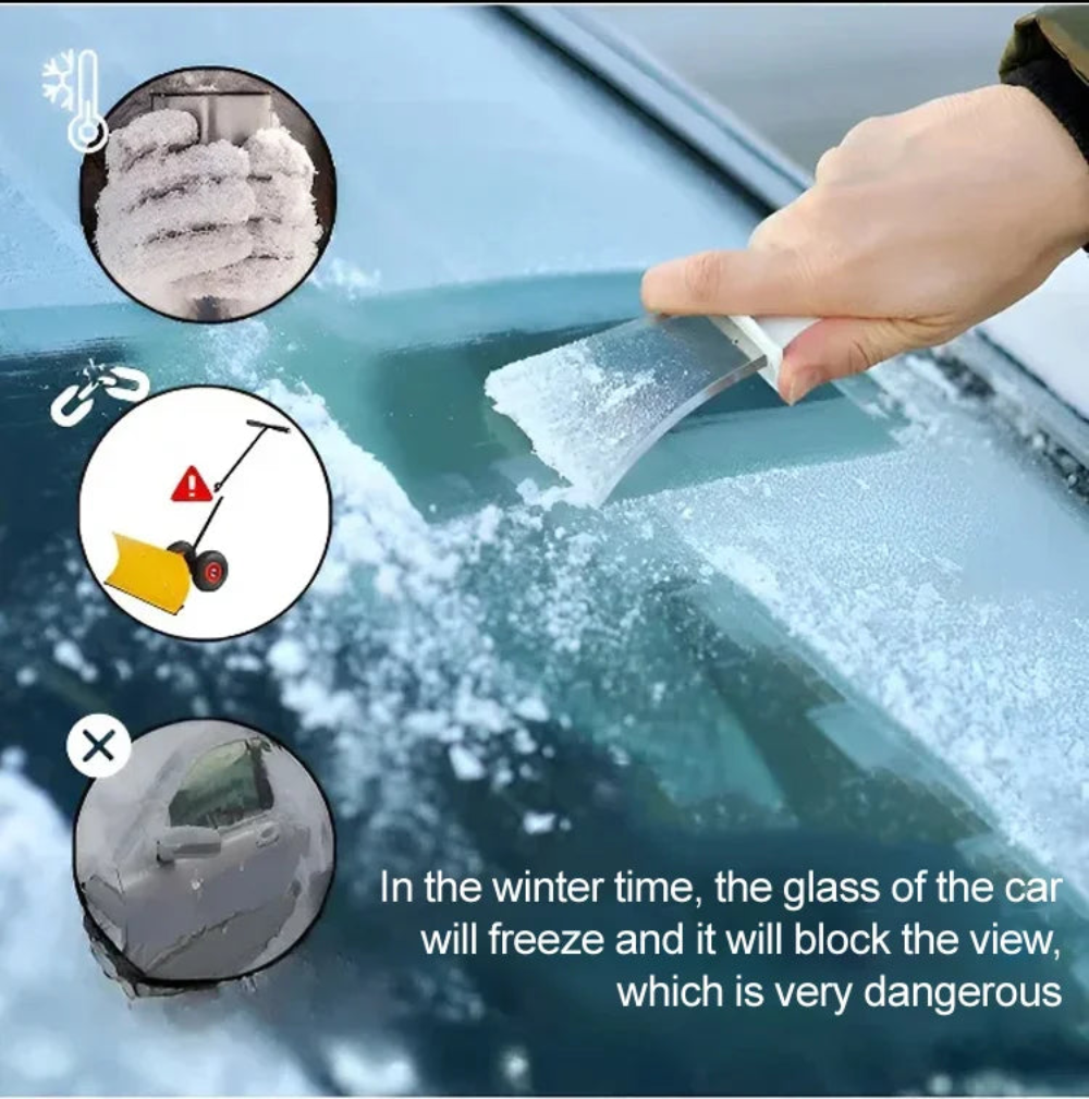 Raschietto elettrico per il ghiaccio dei finestrini dell'auto | Compatto e potente per viaggiare comodamente in inverno - Lamylie