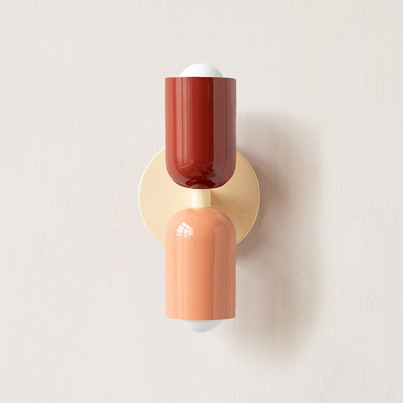 Metal Wall Lamp with Dual Light Beam | Scandinavian Design Lighting for Modern Interiors - Lamylie