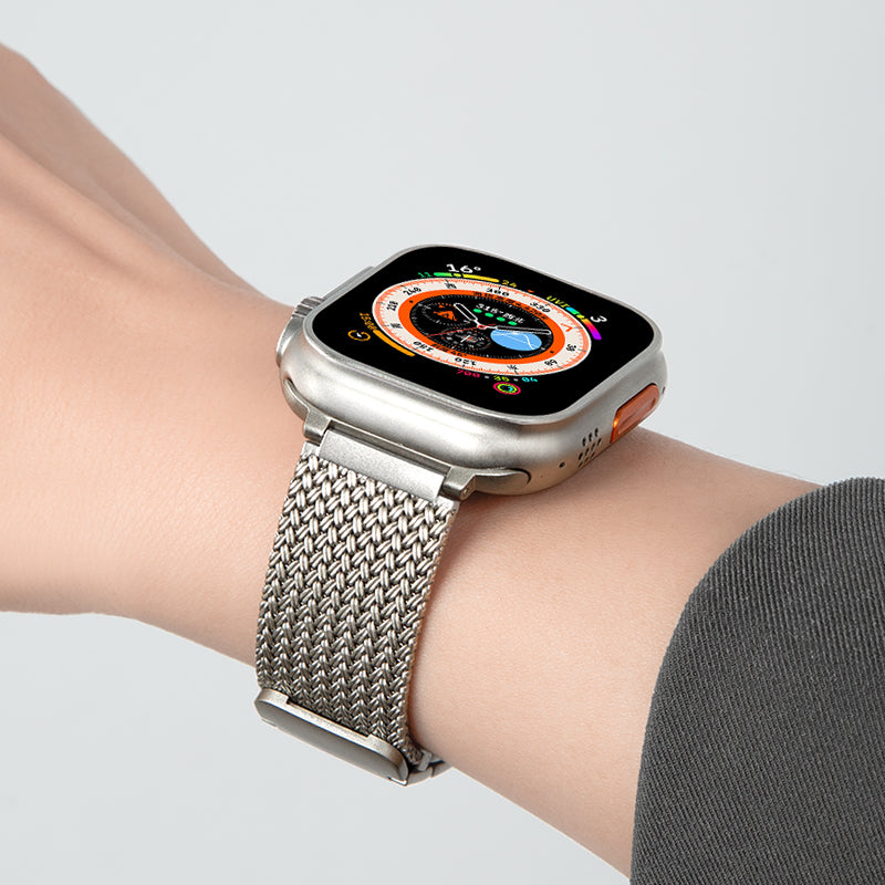 Magnetisches geflochtenes Armband als Zubehör für die Aurora-Smartwatch – Lamylie