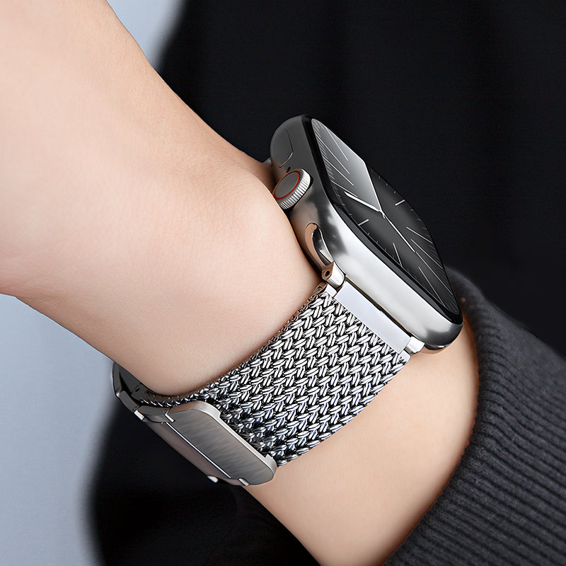 Magnetisches geflochtenes Armband als Zubehör für die Aurora-Smartwatch – Lamylie