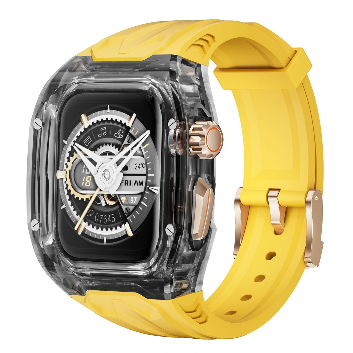 IceNova-Hülle aus Polycarbonat und Silikon – Schutzhülle für Gehäuse und Armband der Apple Watch Series