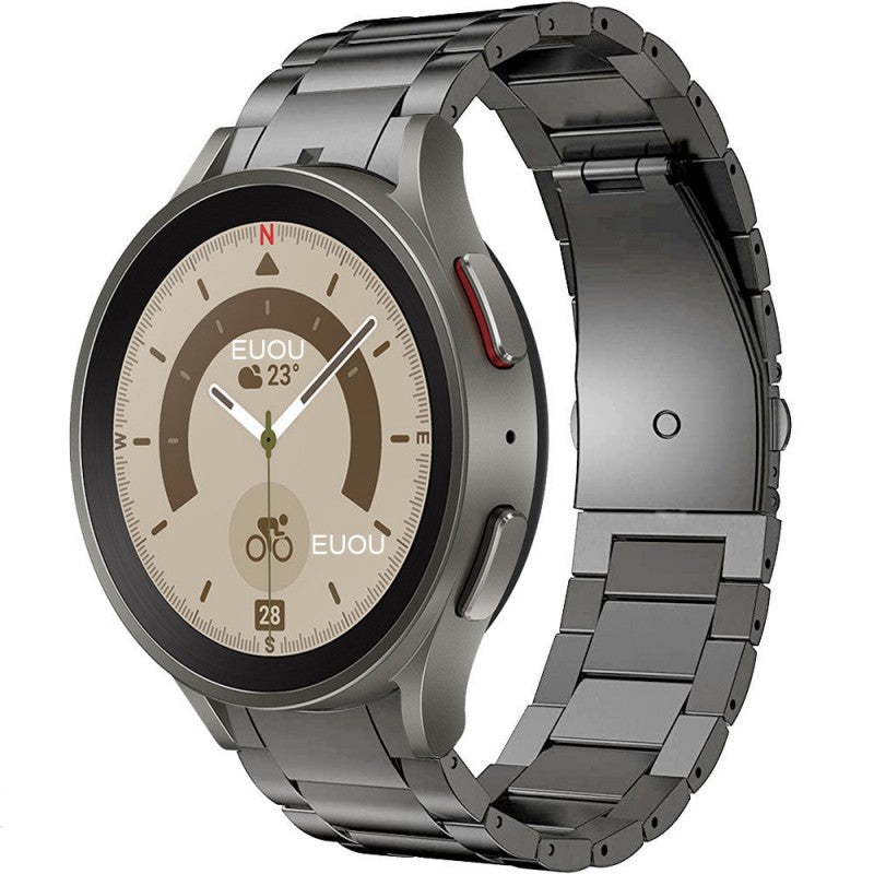 Pulse Nova Pro de Titânio de Grau 2 — Fecho magnético personalizado, Galaxy Watch 4 a 7