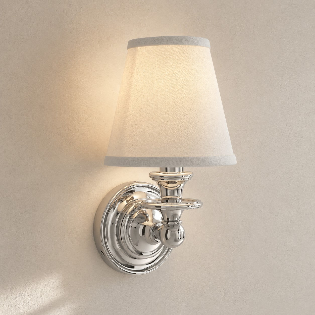Wall Lamp with Fabric Shade and Gooseneck Arm | Wrought Iron Fixture with Adjustable Reading Lamp - Lamylie